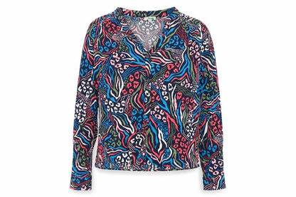 Womens UK Size 10 Khost Multicoloured Basic Blouse