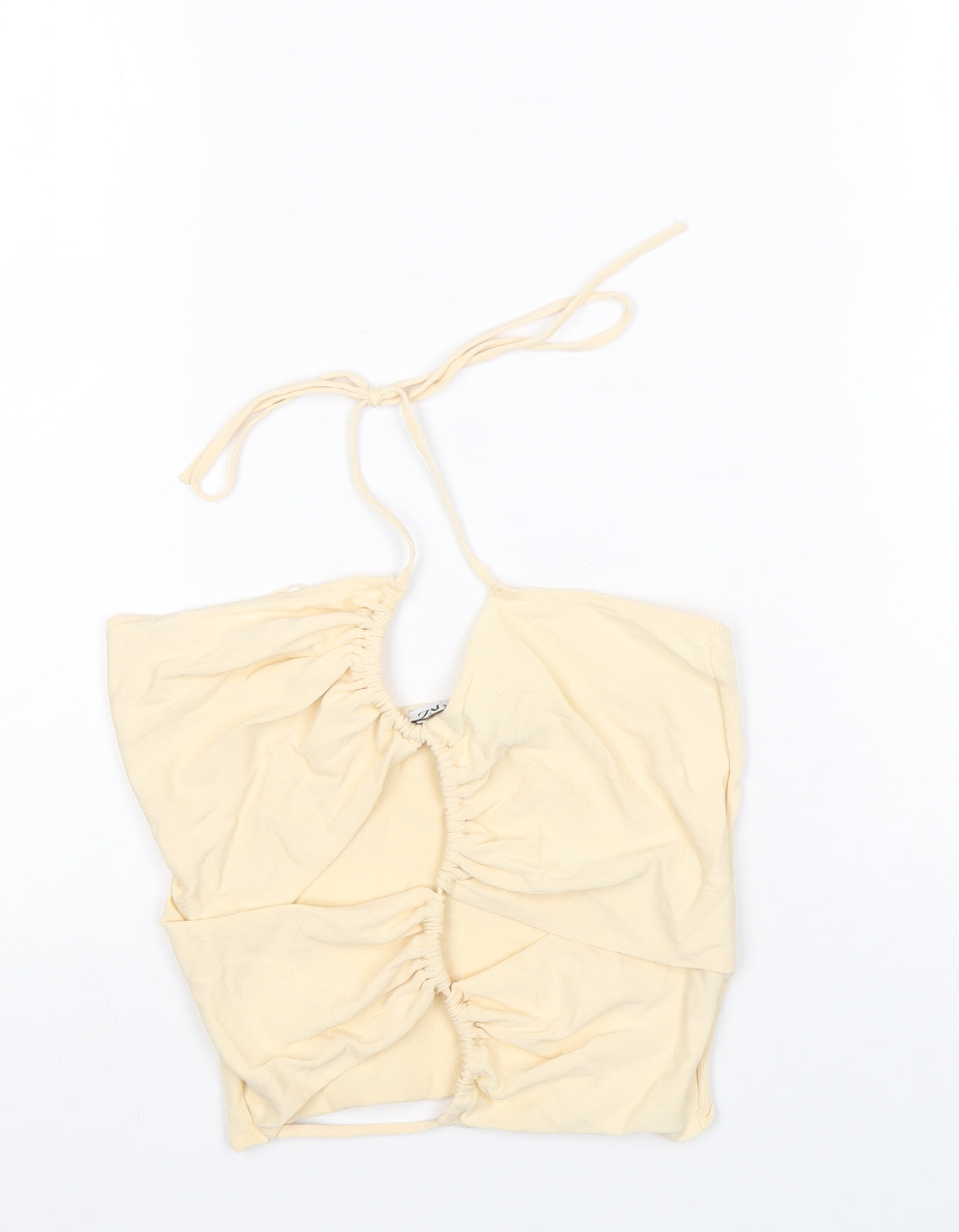 Womens UK Size M Zara Beige Basic Tank