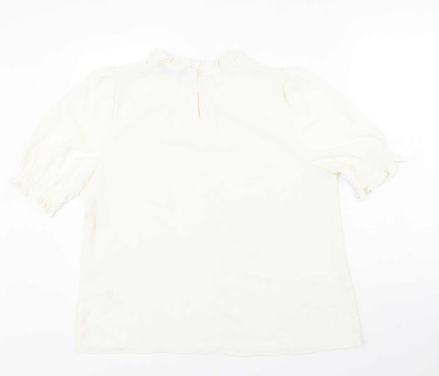 Womens UK Size 16 Marks and Spencer Ivory Basic Blouse
