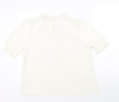 Womens UK Size 16 Marks and Spencer Ivory Basic Blouse