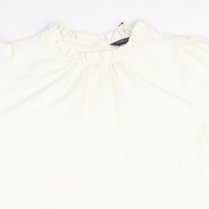 Womens UK Size 16 Marks and Spencer Ivory Basic Blouse