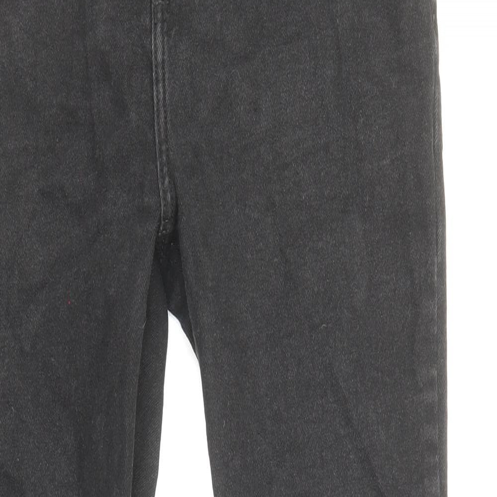 New Look Womens Black Cotton Skinny Jeans Size 10 Regular Zip