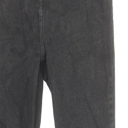 New Look Womens Black Cotton Skinny Jeans Size 10 Regular Zip