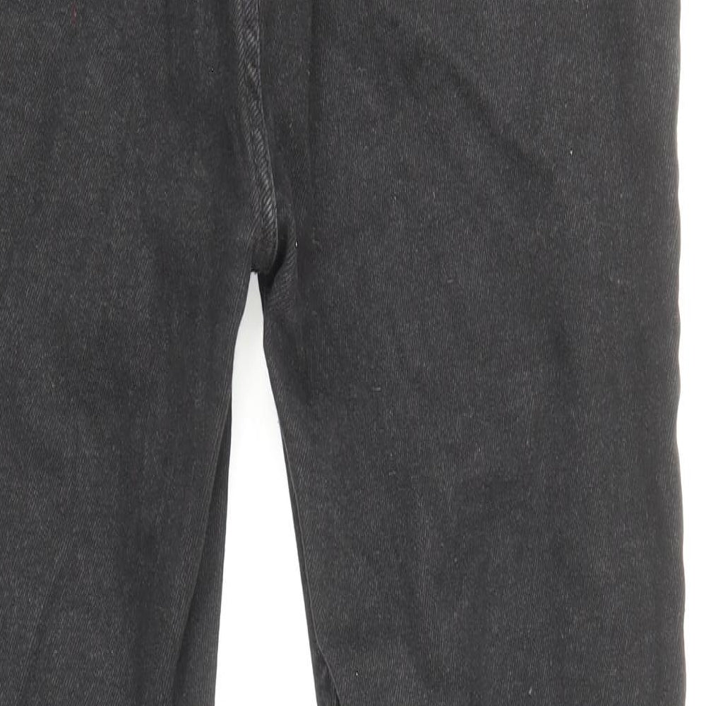 New Look Womens Black Cotton Skinny Jeans Size 10 Regular Zip
