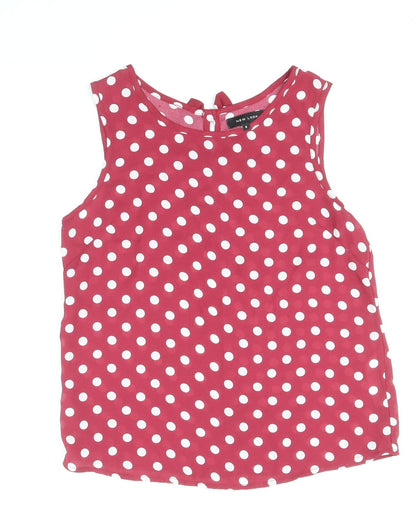 Womens UK Size 8 New Look Pink Basic Tank