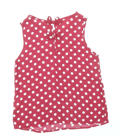 Womens UK Size 8 New Look Pink Basic Tank
