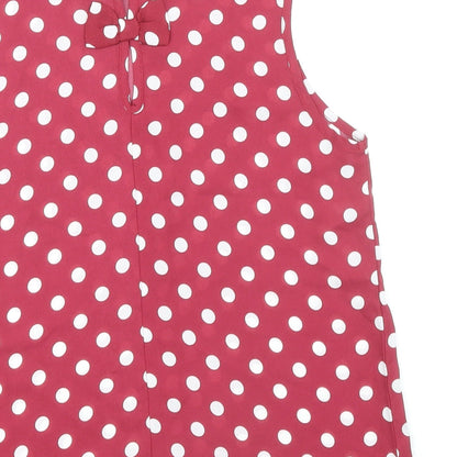 Womens UK Size 8 New Look Pink Basic Tank