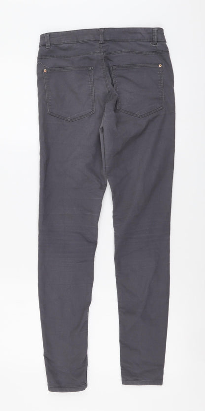 Womens UK Size S H&M Regular Fit Skinny Grey Jeans