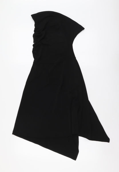 Monki Womens Black Polyester A-Line Size XS Off the Shoulder Pullover