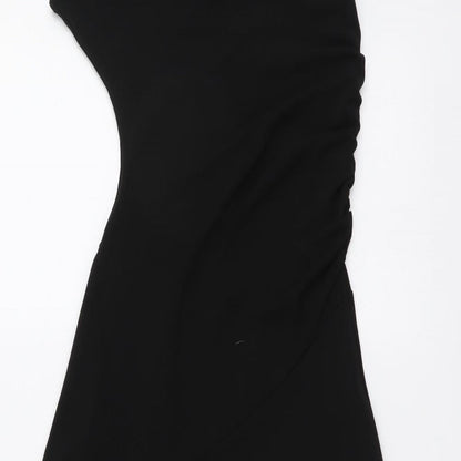 Monki Womens Black Polyester A-Line Size XS Off the Shoulder Pullover