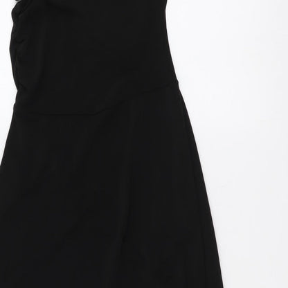 Monki Womens Black Polyester A-Line Size XS Off the Shoulder Pullover