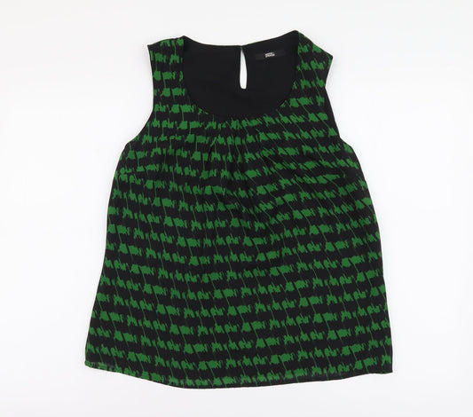 Womens UK Size 12 Marks and Spencer Green Basic Blouse