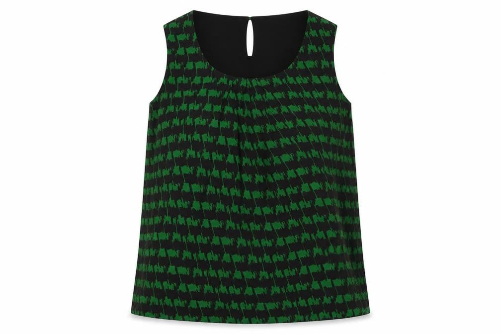 Womens UK Size 12 Marks and Spencer Green Basic Blouse