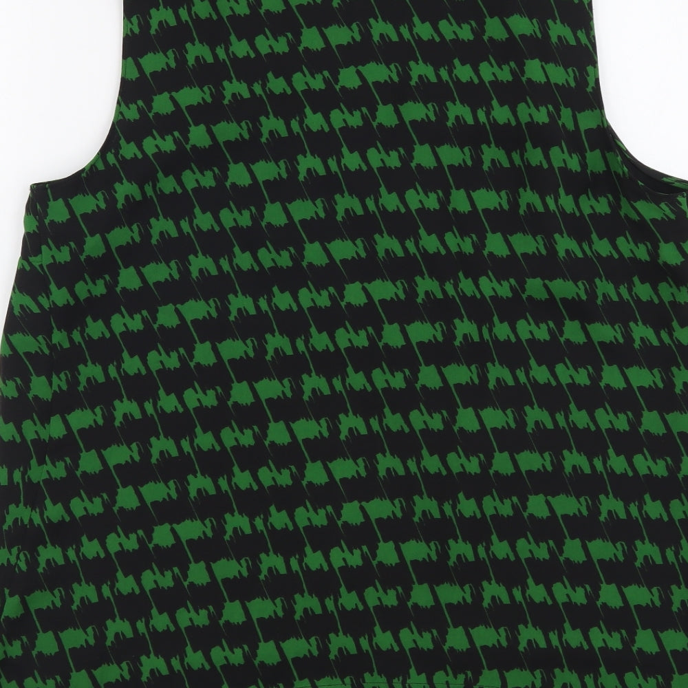 Womens UK Size 12 Marks and Spencer Green Basic Blouse