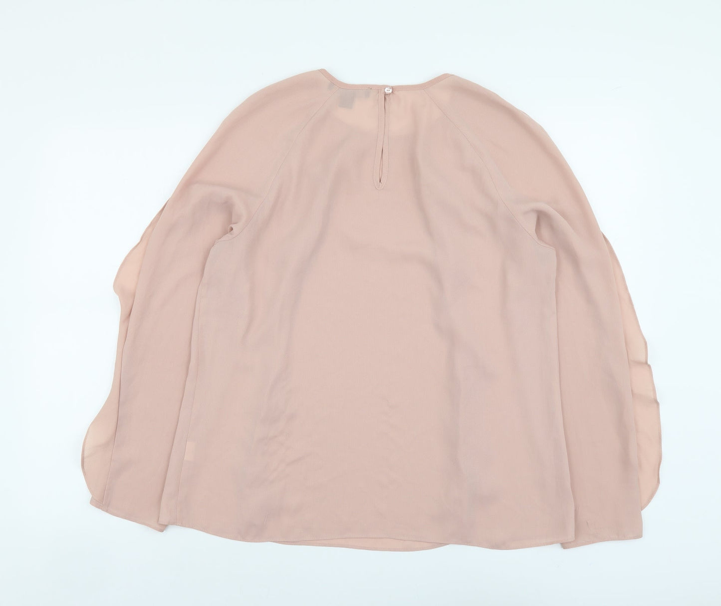 Atmosphere Womens Pink Polyester Basic Blouse Size 14 Round Neck