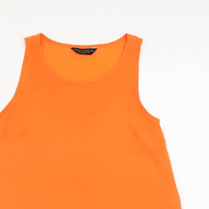 Womens UK Size 8 Dorothy Perkins Orange Basic Tank