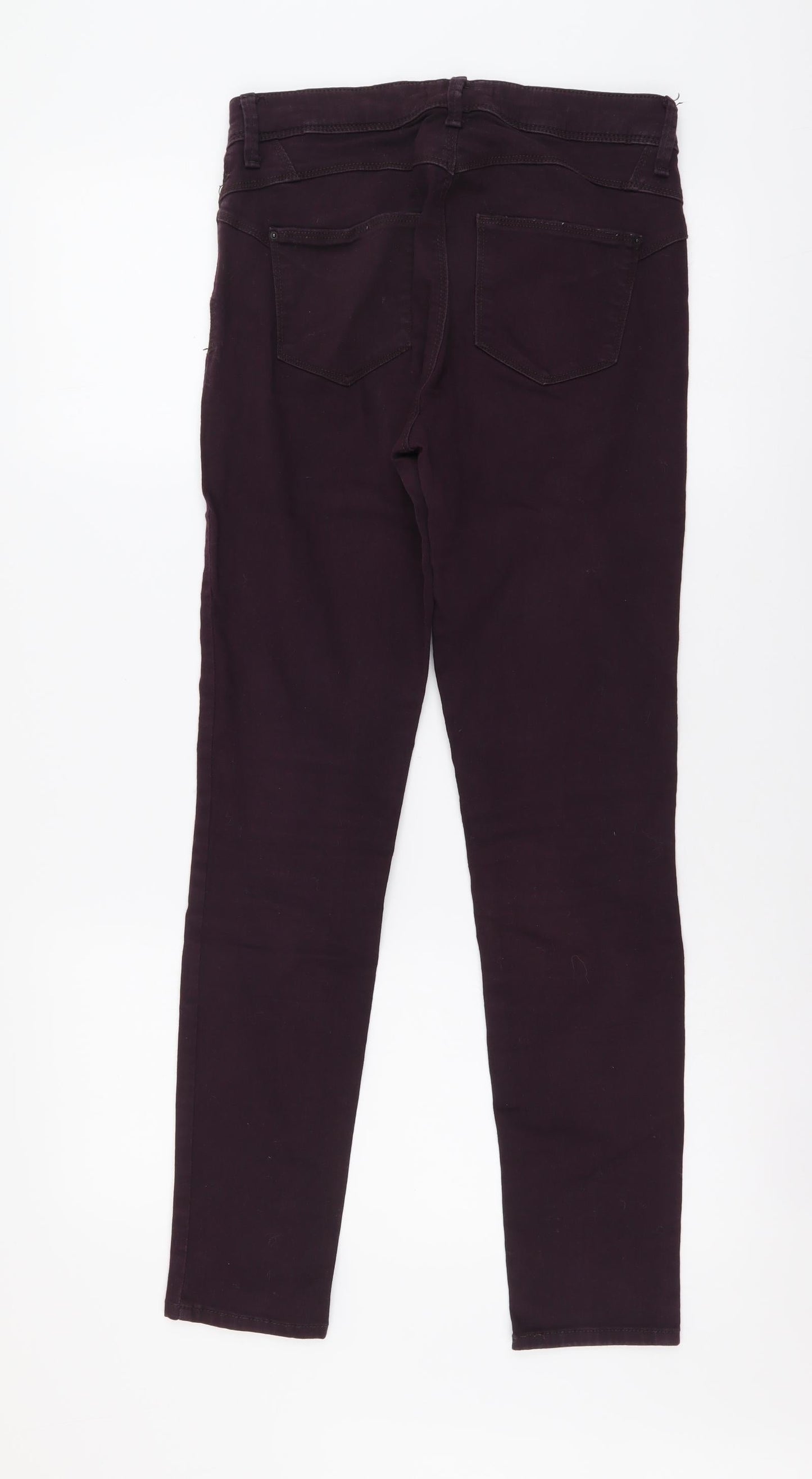 Womens UK Size 10 Marks and Spencer Regular Fit Skinny Purple Jeans