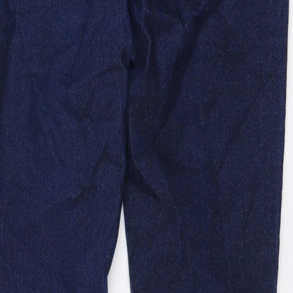 NEXT Womens Blue Cotton Skinny Jeans Size 8 L29 in Regular Button