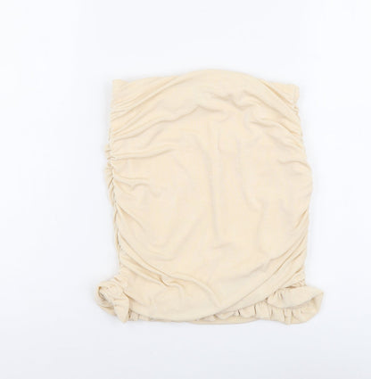 SheIn Womens Beige Polyester Straight & Pencil Skirt Size S