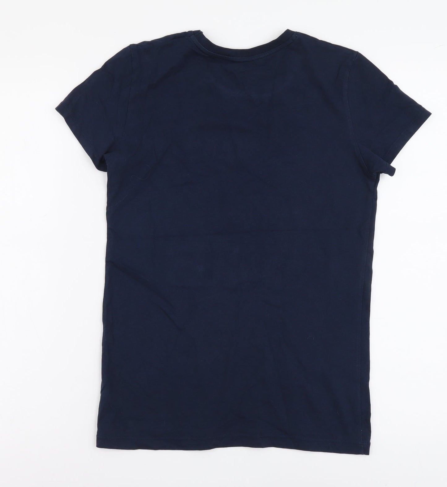 Urban-Dept Boys Blue Cotton Basic T-Shirt Size 12 Years Round Neck Pullover - California