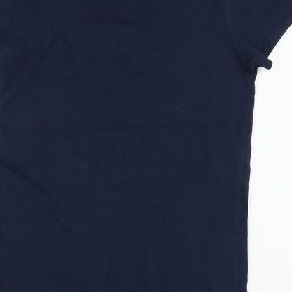 Urban-Dept Boys Blue Cotton Basic T-Shirt Size 12 Years Round Neck Pullover - California