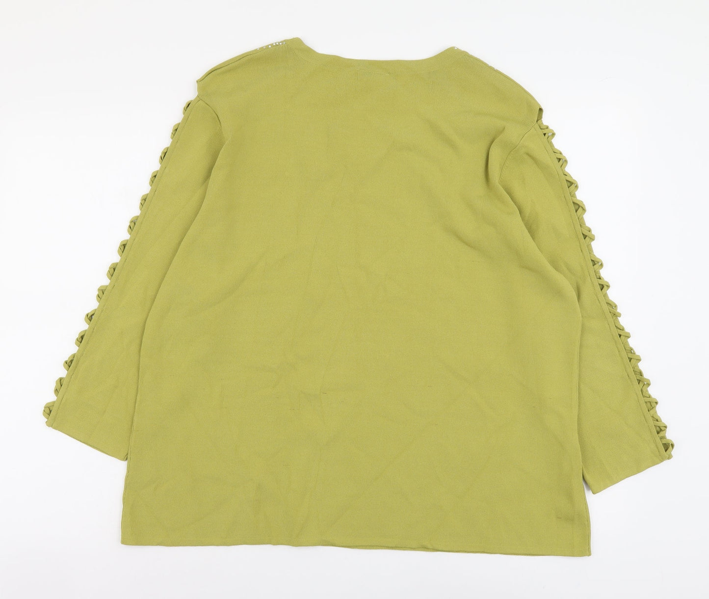 Womens UK Size 2XL Roman Green Pullover Jumper