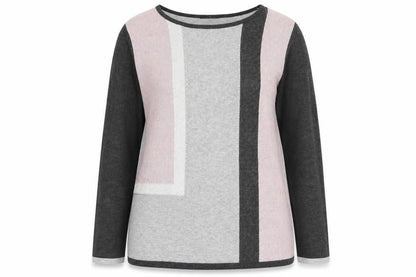 Womens UK Size XL Anna Rose Grey Pullover Jumper