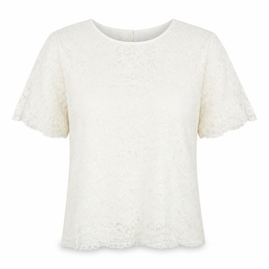 Womens UK Size 14 Debenhams Ivory Basic T-Shirt