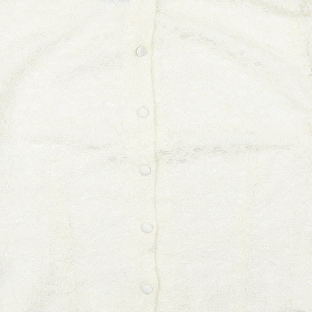 Womens UK Size 14 Debenhams Ivory Basic T-Shirt