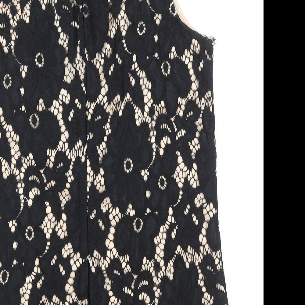 Womens UK Size S Body Flirt Black Basic Blouse