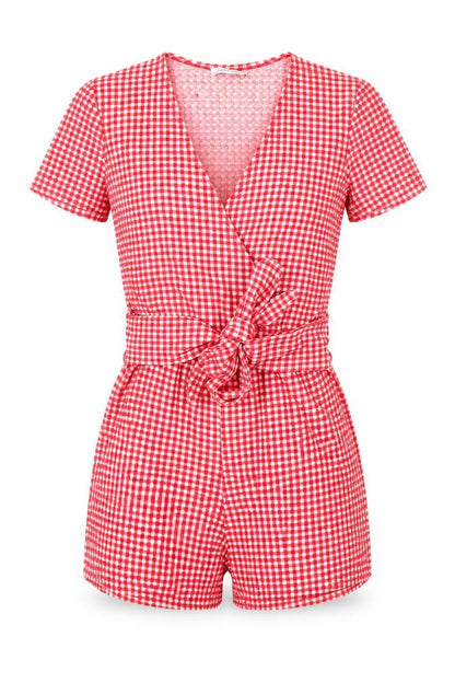 Womens UK Size M Zara One-Piece Red Playsuit
