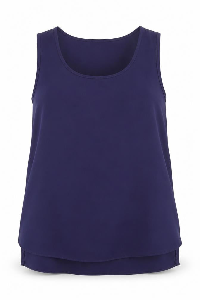 Womens UK Size 10 Papaya Blue Basic Tank