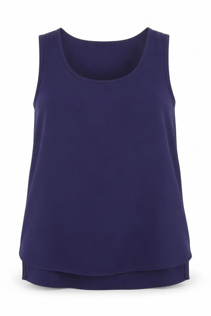 Womens UK Size 10 Papaya Blue Basic Tank