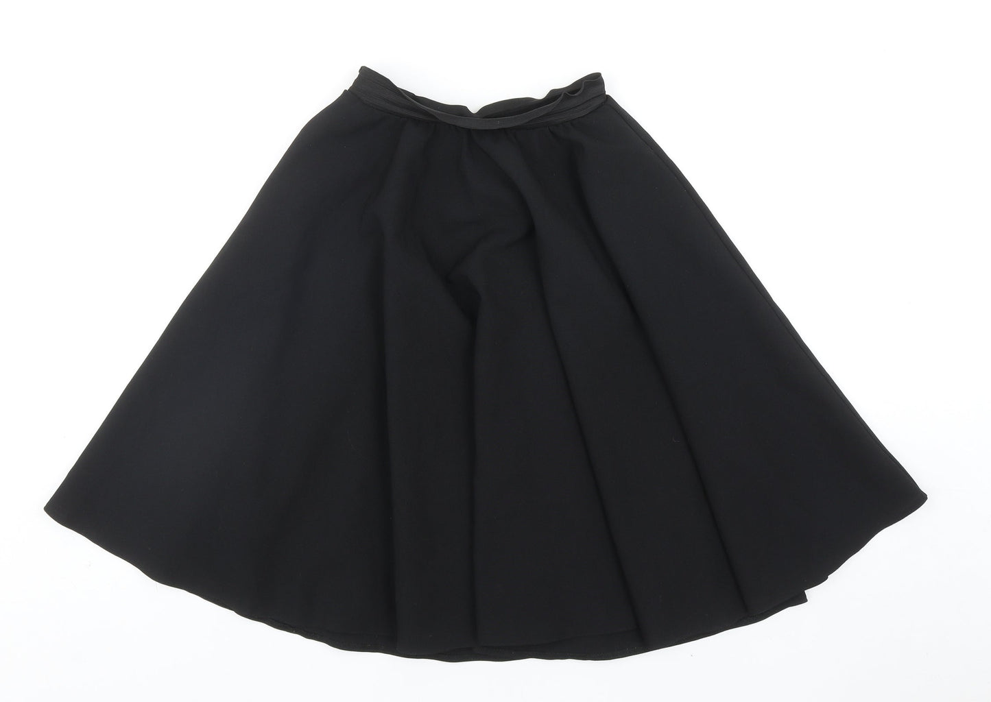 Brigitta Womens Black Polyester Flare Skirt Size 23 in