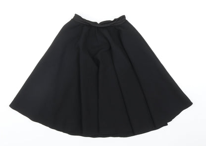 Brigitta Womens Black Polyester Flare Skirt Size 23 in