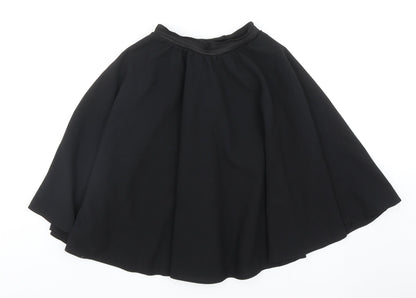 Brigitta Womens Black Polyester Flare Skirt Size 23 in