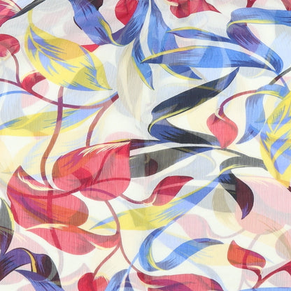 Womens UK Size 10 Peacocks Multicoloured Basic Blouse