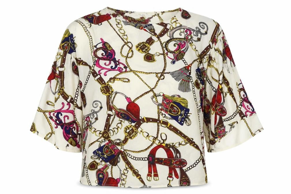 Womens UK Size M Urban mist Multicoloured Basic Blouse