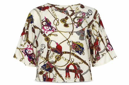 Womens UK Size M Urban mist Multicoloured Basic Blouse
