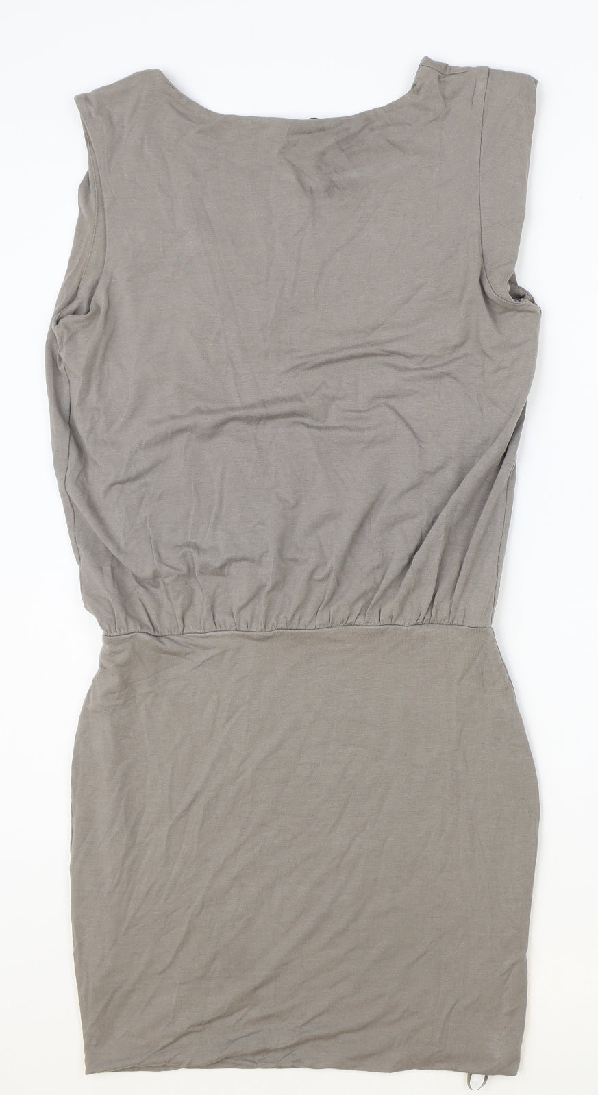 Supertrash Womens Brown Viscose Mini Size XS Boat Neck Pullover