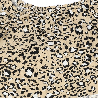 Womens UK Size 14 Marks and Spencer Brown Basic Blouse