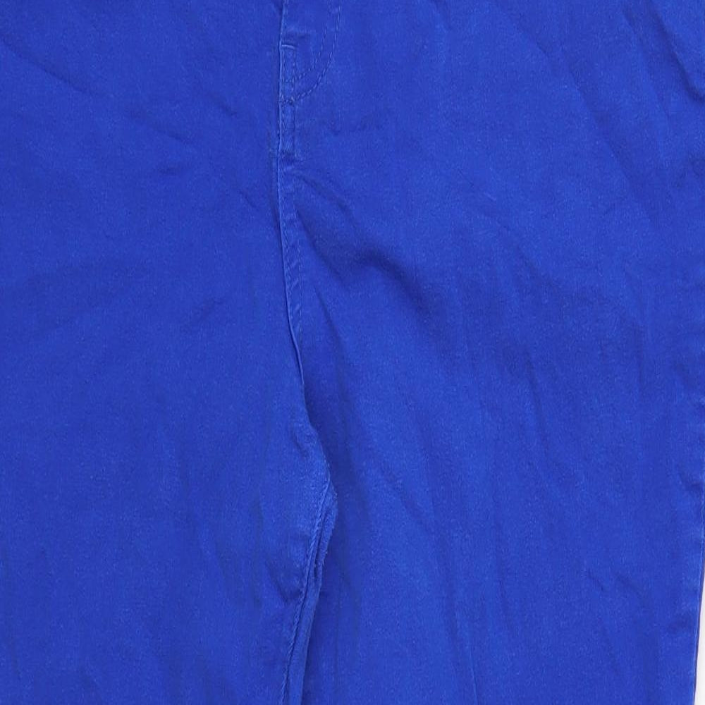TU Womens Blue Cotton Skinny Jeans Size 2XS Regular Button