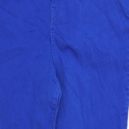 TU Womens Blue Cotton Skinny Jeans Size 2XS Regular Button