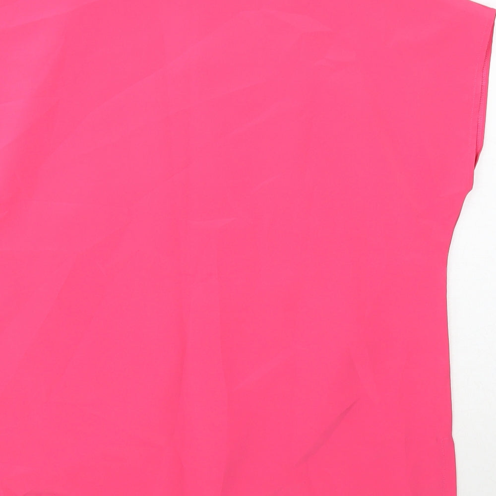 Womens UK Size 14 FASHION EXTRA Pink Basic Blouse