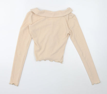 Womens UK Size M ASOS Beige Pullover Jumper