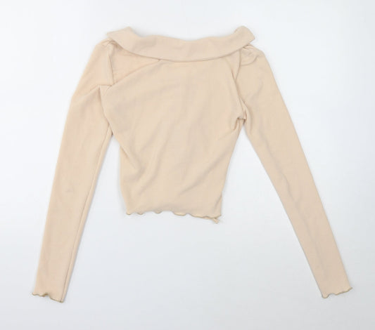 Womens UK Size M ASOS Beige Pullover Jumper
