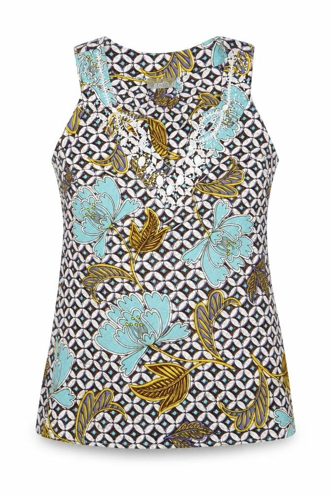 Womens UK Size S Wallis Multicoloured Basic Tank