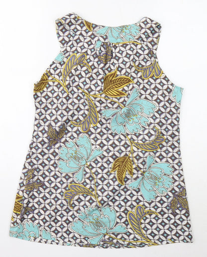 Womens UK Size S Wallis Multicoloured Basic Tank