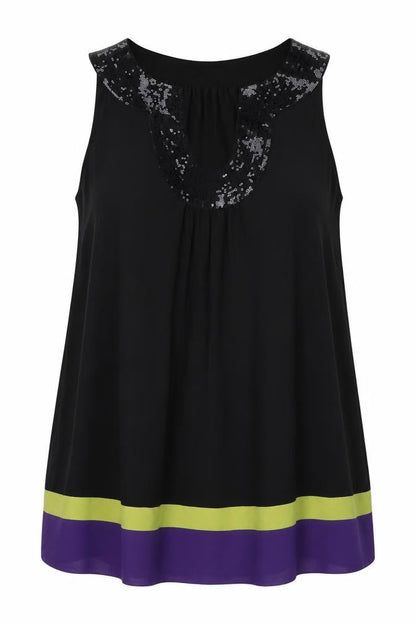 Womens UK Size 12 Planet Black Basic Blouse