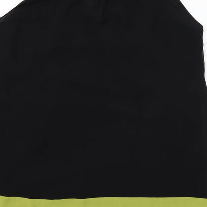 Womens UK Size 12 Planet Black Basic Blouse